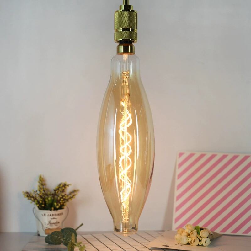 Big Size Single-helix LED Amber Bulb Vintage Decor Bulb
