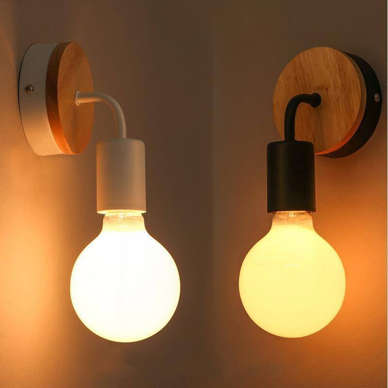Modern Industrial Black Metal Sconce Wall Lights for Bedroom Living Room Hotel