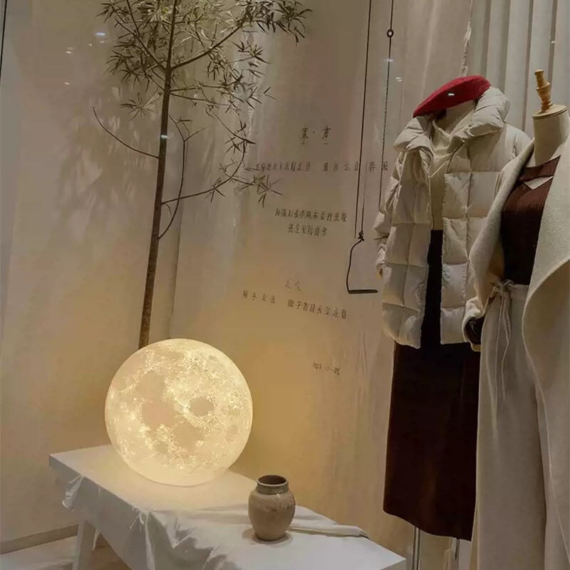 Atmospheric Lunar Outdoor Floor Lamp