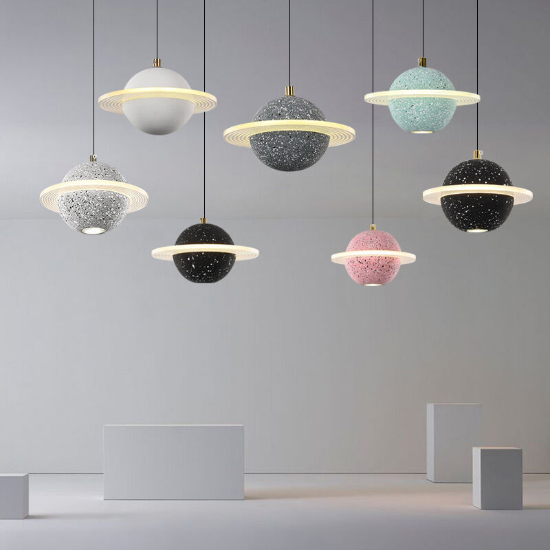 Nordic Planet Resin Colorful Personalized Restaurant Coffee Shop Pendant Light