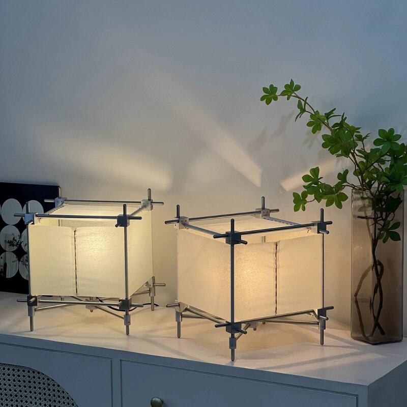 Japansk stil – Wabi-sabi-LED-natlampe, natlampe til sengebord, lampe til soveværelse, stue og skrivebord til hjem, hotel og have-dekoration