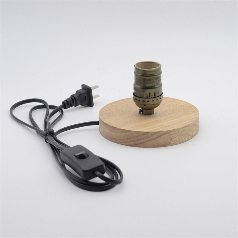 Edison Retro Woodcraft E27 Lamp Head DIY bar Restaurant Decorative Table Lamp