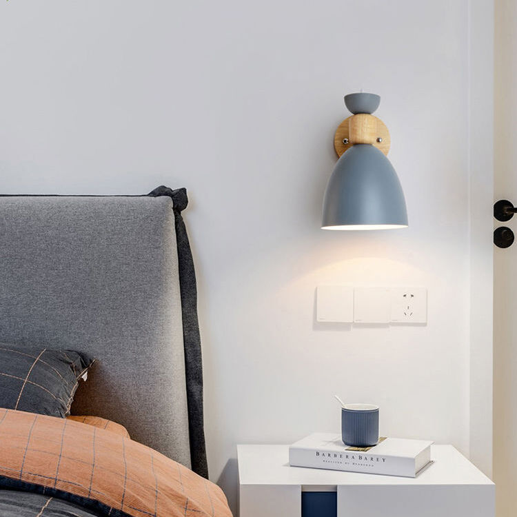 Modern Reading Decoration Solid Wood Base Indoor Adjustable Sconce Lighting