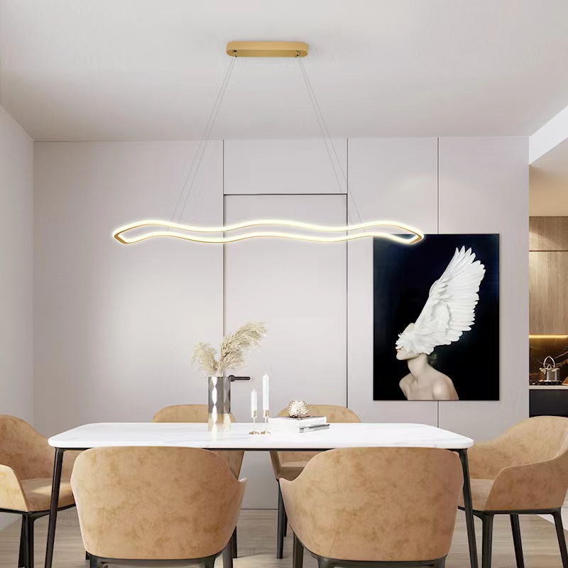 Restaurant Light Luxury Modern Led Chandelier Irregular Pendant Light