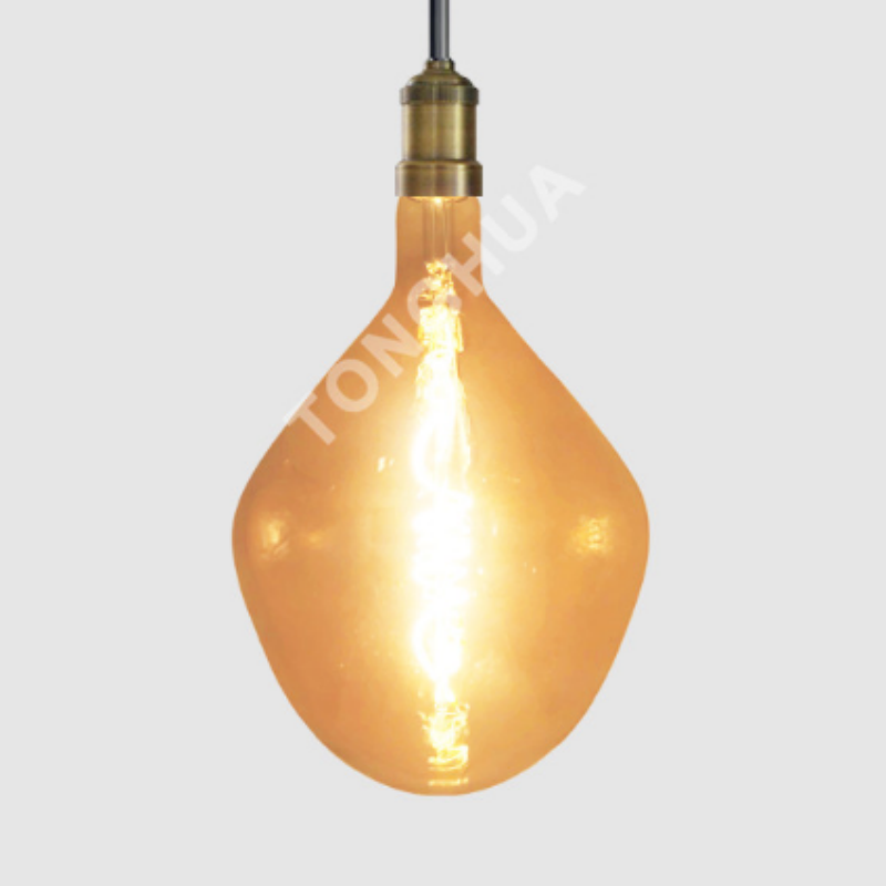 Malaking Sukat na D160 na Vintage Amber LED Filament Bulb para sa Dekorasyon ng Hotel, Bar, at Restaurant