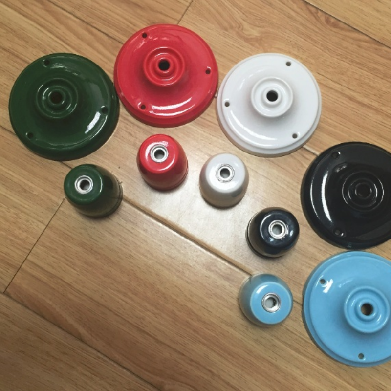 Makulay na Ceramic na Ceiling Rose, 106×30 mm, para sa Retro Industrial na Pendant Lighting