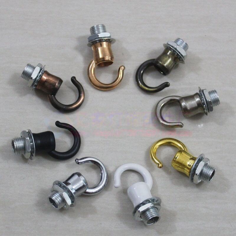 Multi-Color na Iron na Ceiling Hook na may 7mm na Buksan para sa Pag-hang ng Pendant Lamp