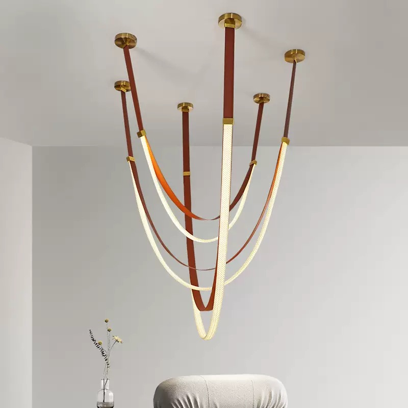 Modern Unique Minimalist Design Villa Chandelier for Hotel Mall Home Decor