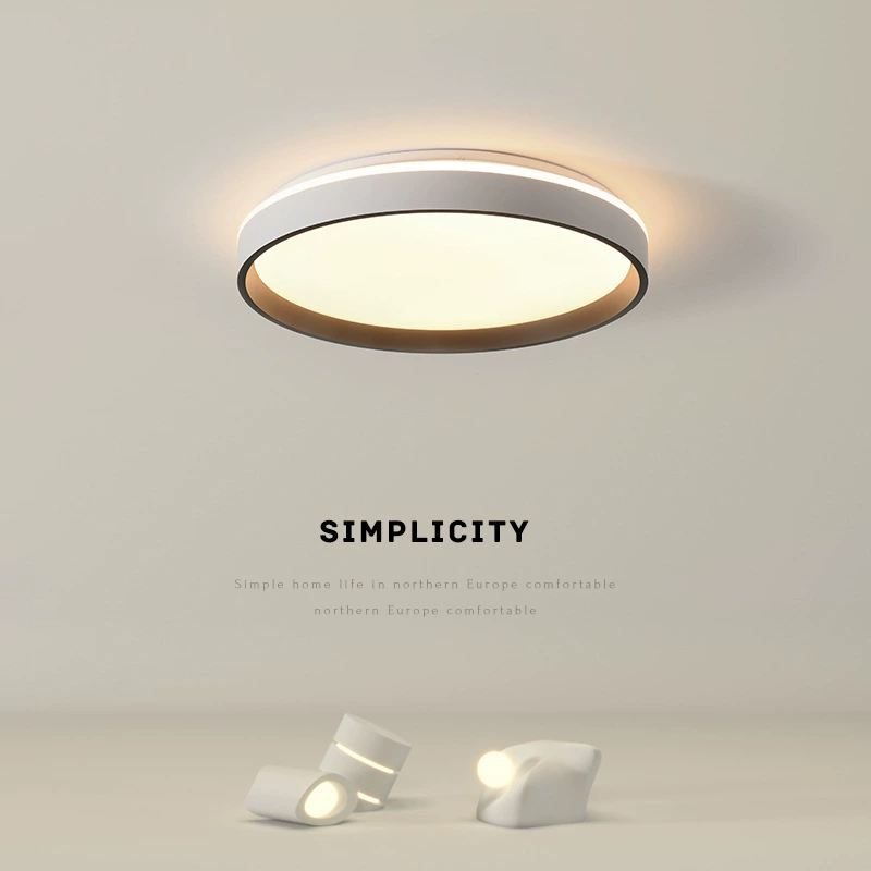 Modern minimalist LED circular ceiling light for living room dining room master bedroom