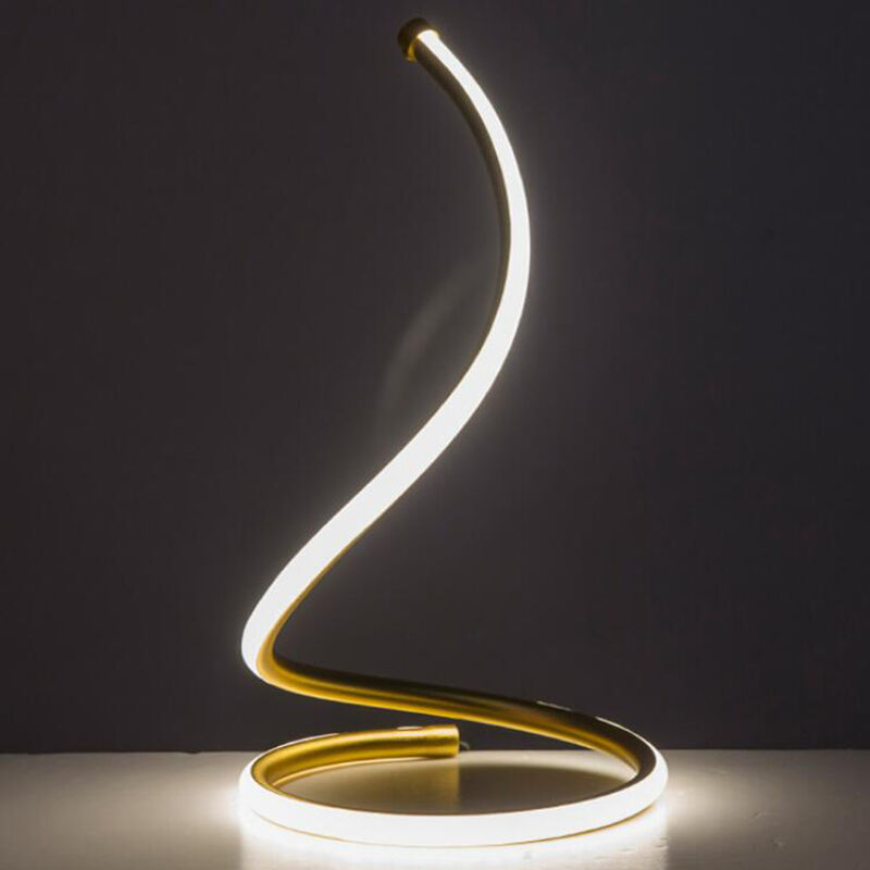 Проста та креативна настільна лампа у формі змії для спальні та приліжкового столика, захищає очі