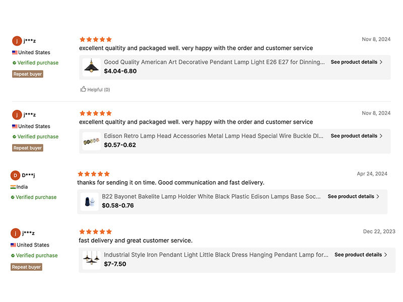 Customer reviews