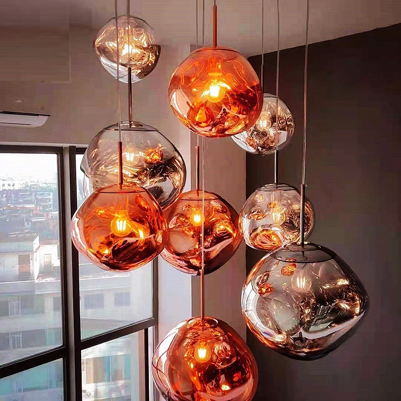 Modern Creative Living Room Stairway Artistic Lava Pendant Light for Hotel Gallery Home Decor