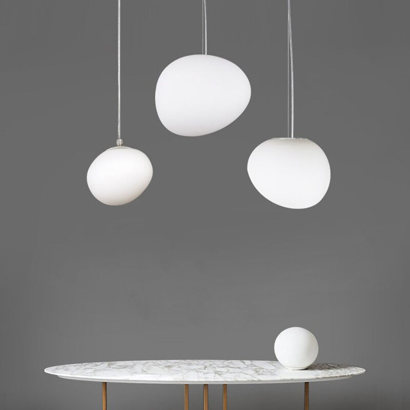 Скандинавска бела нерегуларна каменина ЛЕД везучка лампа за куповинску вилу