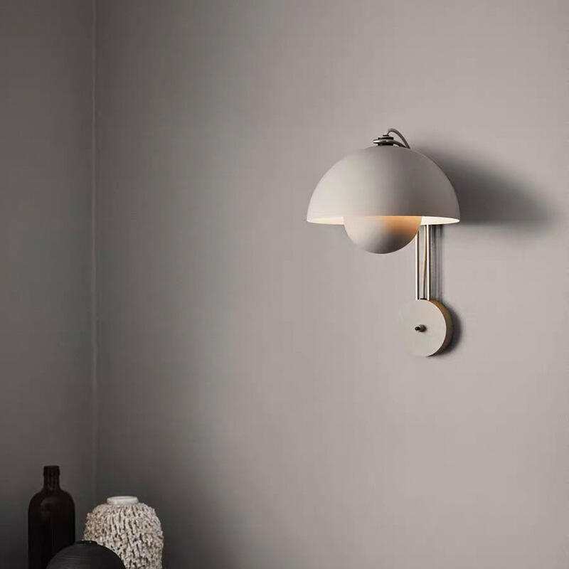 Дански Буд ЛЕД ѕидна лампа Нордиц Класиц Крем Винд спаваћој соби Спаваћој страни Нерезандирани челик ѕидна лампа