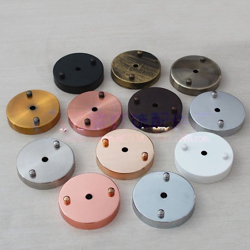 Maraming Kulay na Bakal na Ceiling Rose na 100×20mm para sa Pag-mount ng Pendant Lamp