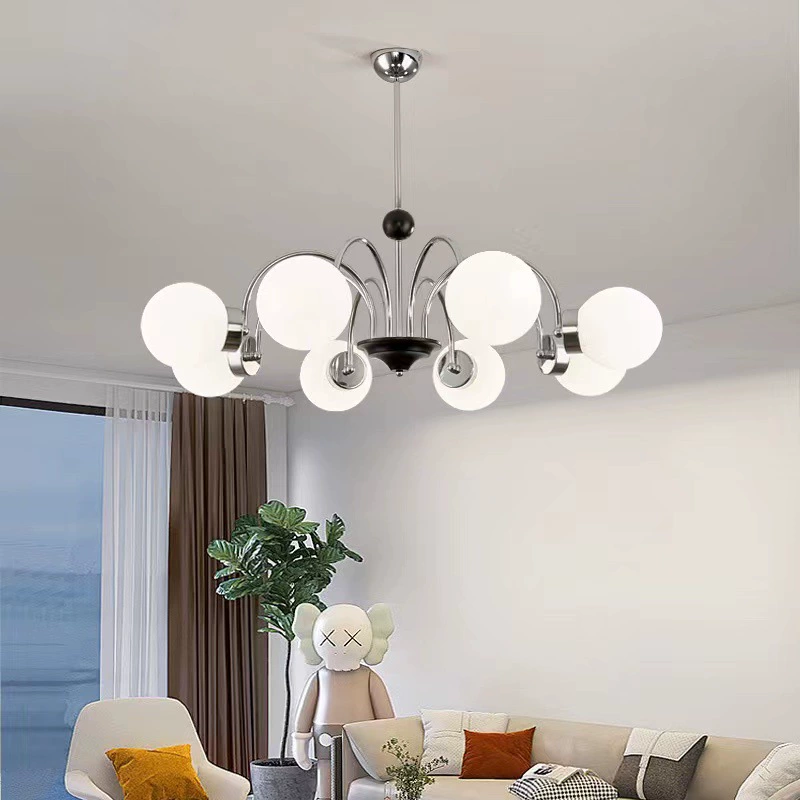 Itališkas minimalistiškas „Magic Bean“ šviestuvas viešbučių, restoranų ir namų interjerui