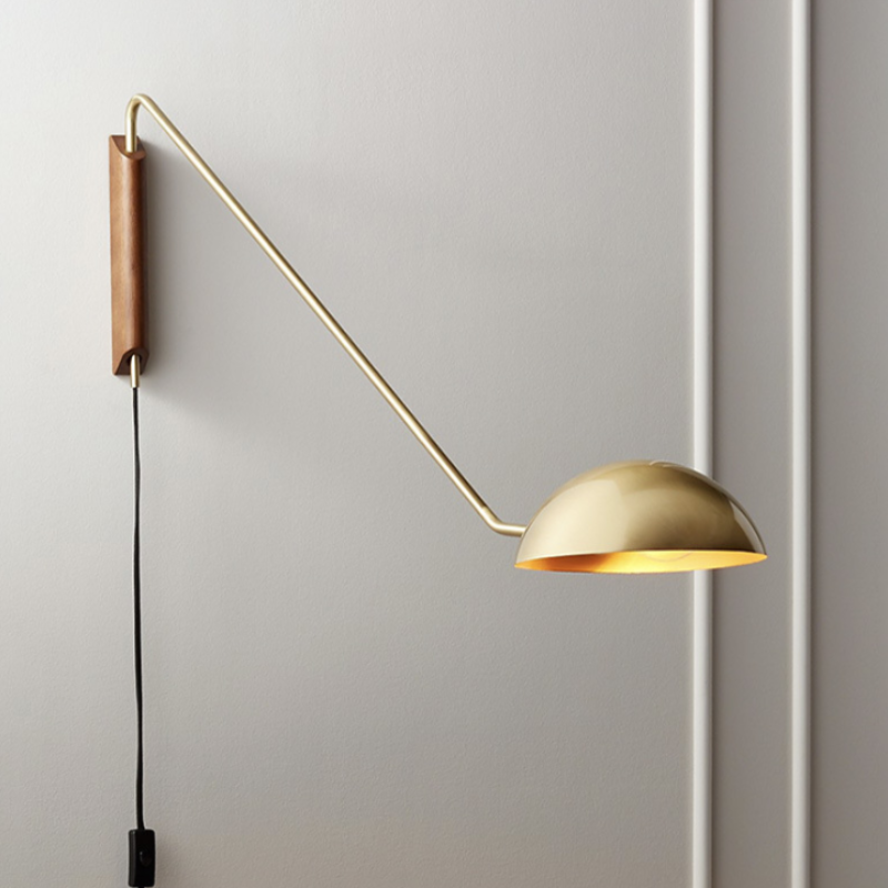Italienische nordische Modern-Design-Wandlampe mit verstellbarem Licht, luxuriöse Wandlampe mit langem Arm für Schlafzimmer, Wohnzimmer oder neben dem Sofa