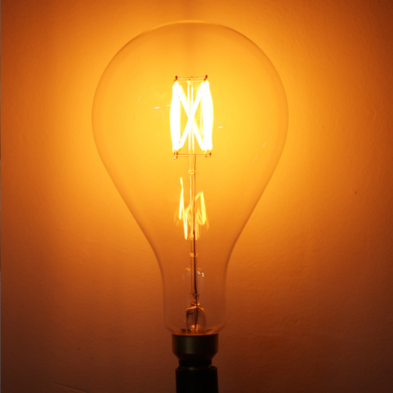 PS52 na Malalaking Sukat na Clear Glass Bulb na Dimmable na Ilaw para sa Dekoratibong Pag-iilaw