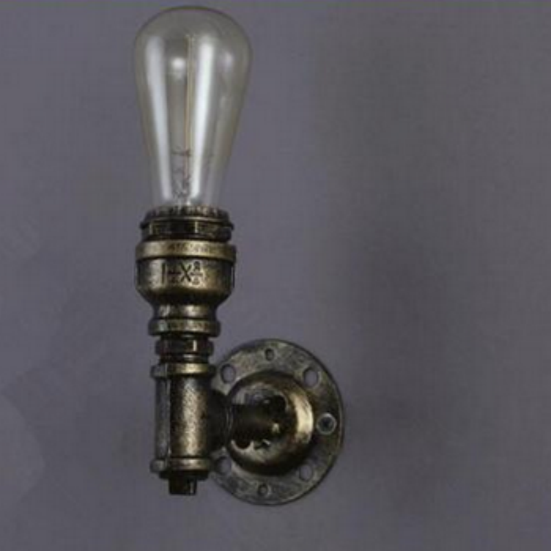 Retro Industrial Water Pipe Wall Lamp for Bar Restaurant Indoor Outdoor Decor