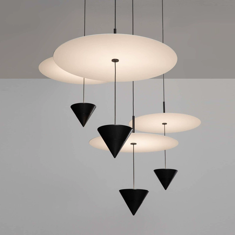 Minimalist Wabi-Sabi Style Pendant Light Designer Aluminum Ceiling Hanging Light Living Room Restaurant Indoor Decor Lamp
