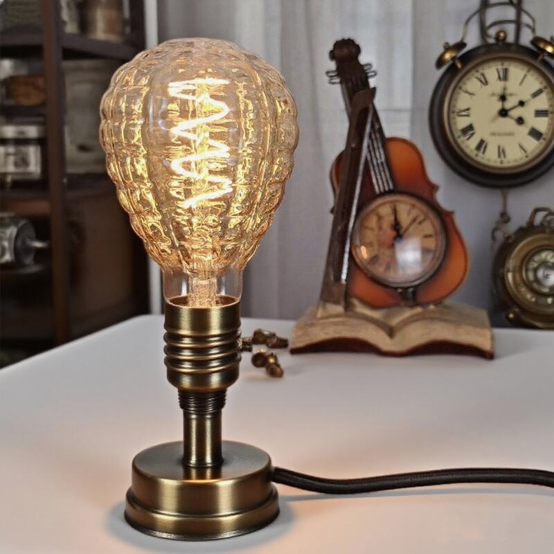 Vintage LED Filament Bulb Creative Pinecone Design Dimmable Warm Light Bulb