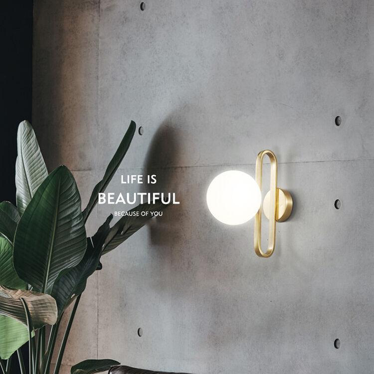 Hot Sell stakleni kuglični zidni svjetiljci za spavaću sobu bočno ogledalo svjetlo kućni dekor luksuz