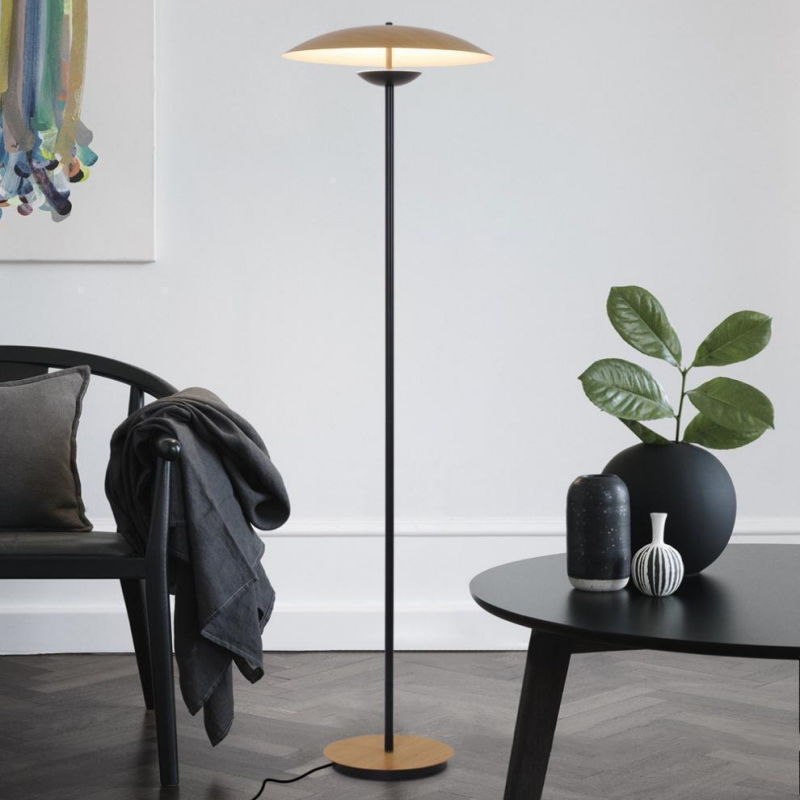 Minimalist Metal Aluminum UFO LED Floor Lamp for Living Room Bedroom Study Decor