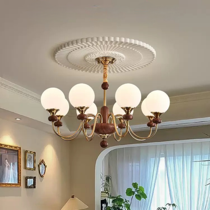 Prancūziškas retro stiliaus „Magic Bean“ stiklinis dekoratyvinis šviestuvas restoranui, gyvenamajai patalpai ir valgomajai patalpai