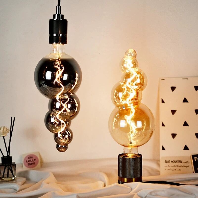 G125 Bubble-shaped LED Filament Bulb for Restaurant Bar Decor
