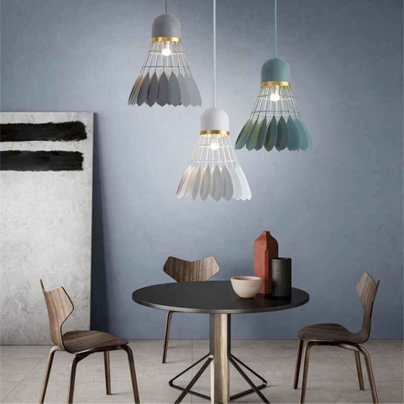 Nordic Restaurant Milk Tea Shop Personalized Colorful Badminton Iron Chandelier