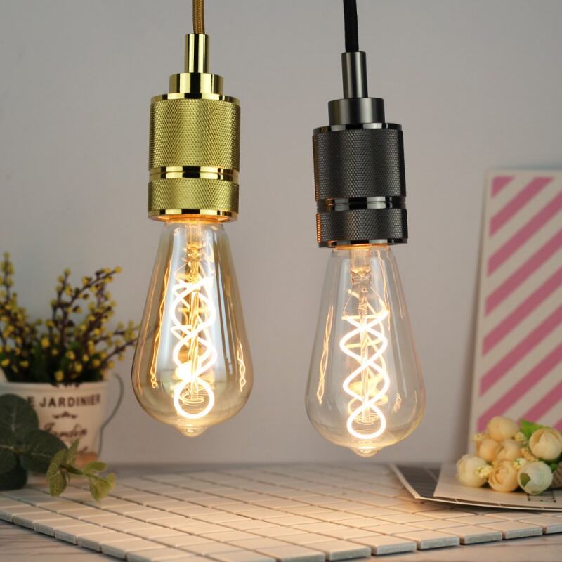 ST64 Double Helix LED Filament Bulb for Indoor