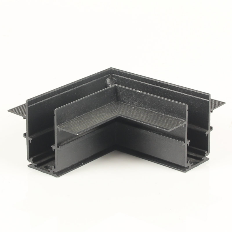 Sandblack Horizontal Corner for Closed Panel Magnetic Track