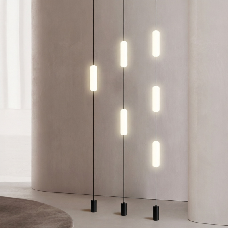 Modern Multi-option Acrylic LED Pendant Light for Living Room Bedroom Home Decor