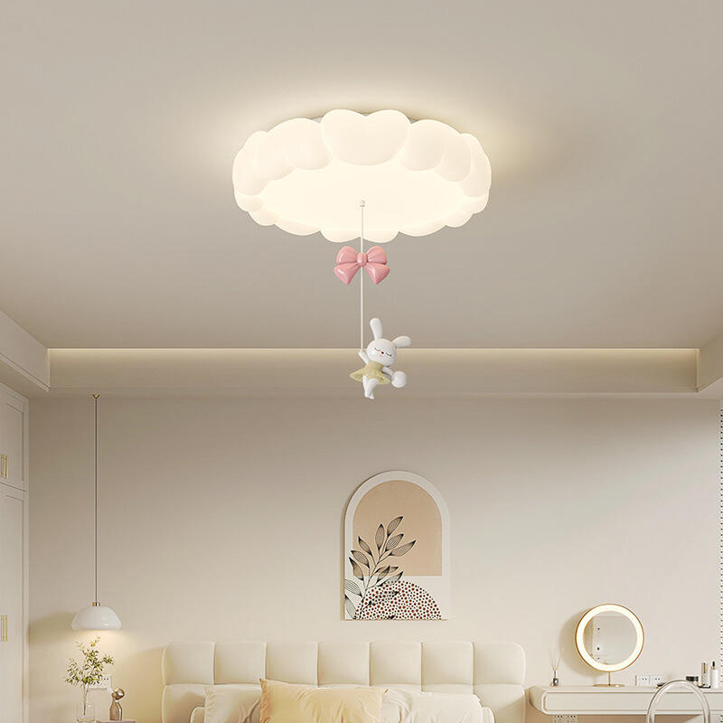 Modern Minimalist Cartoon Cream Clouds Ceiling Light Eye-Protecting Bedroom Children's Room Lamp