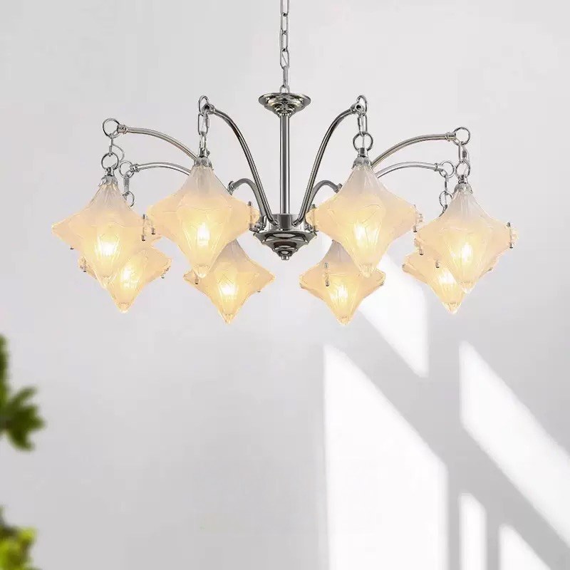 Retro, elegáns csillár csillagformában szállodák, éttermek, nappalik és hálószobák dekorálásához