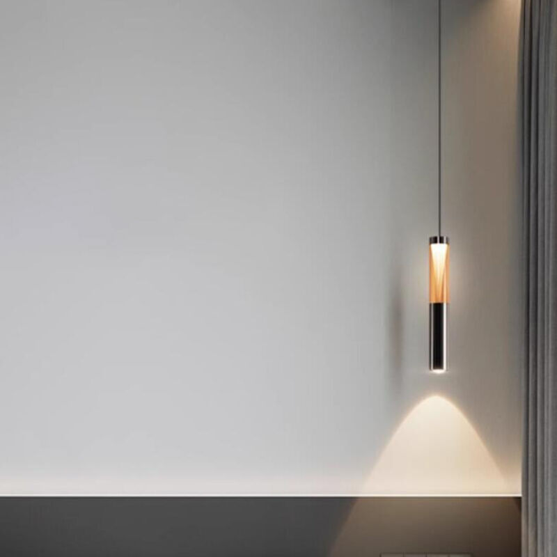 Nordic Minimalist Metal Strip LED Pendant Light for Dining Room Bedroom