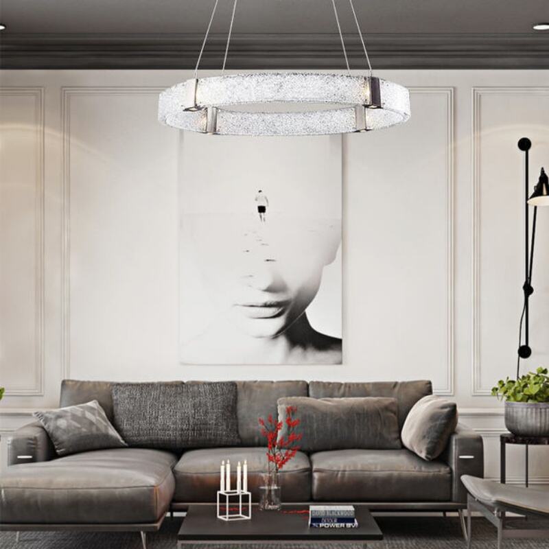 Dewdrop Glass Pendant Light Nordic Luxury Hardware Body Elegant Deco Ceiling Light for Indoor Living Room Hotel