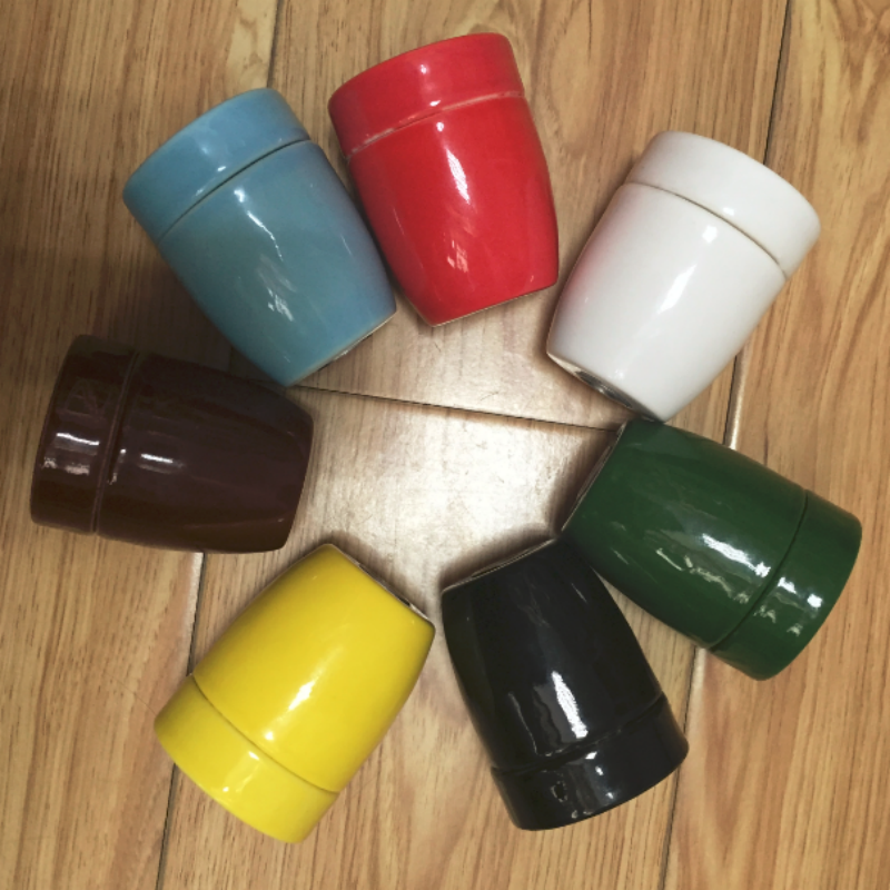 Maliwanag na Seramiko na Lampara na Suporta para sa E26/E27, 60 mm, Walang Switch para sa DIY na Pendant Lighting