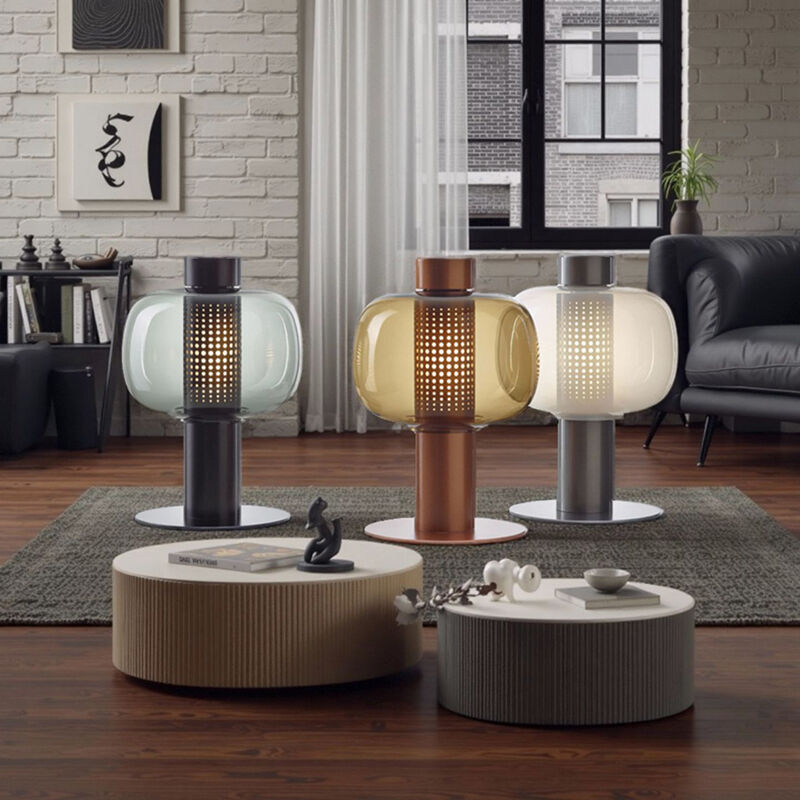 Modern Light Luxury Transparent Lampshade Metal Living Room Decoration Desk Lamp