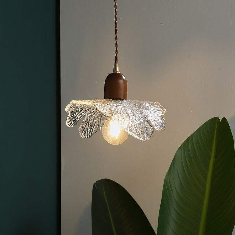 Vintage atmosphere flower glass chandelier for restaurant coffee shop