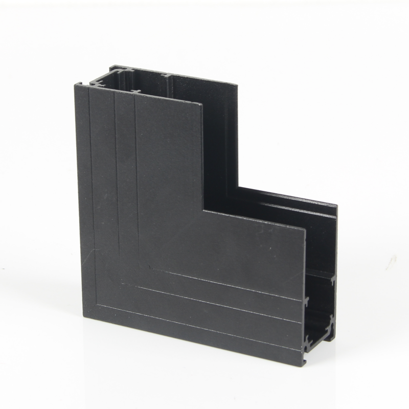 80*80*49mm Sandblack Vertical Corner for Visible Magnetic Track Lighting