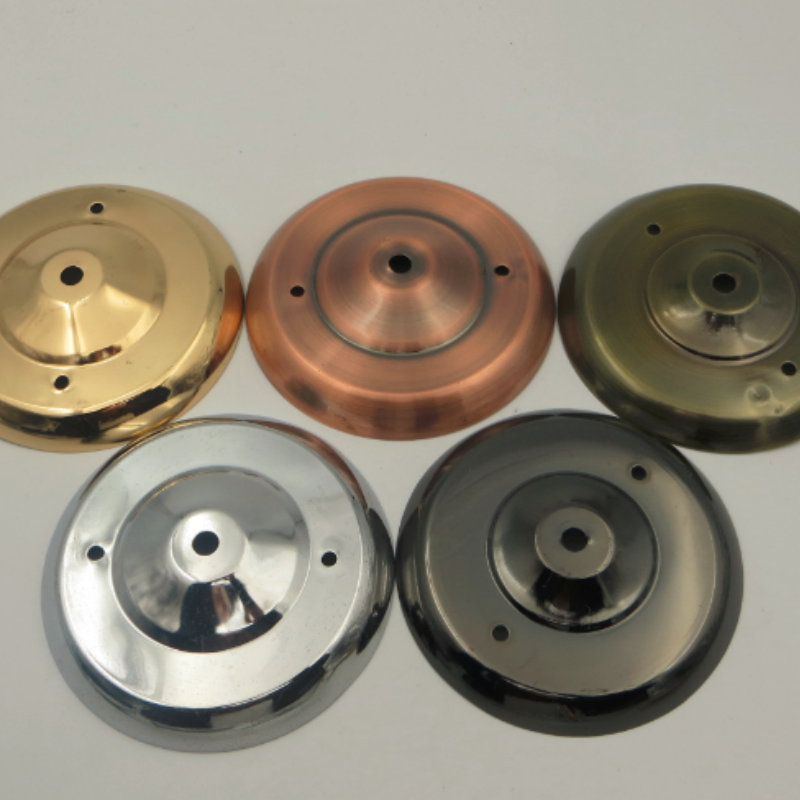 Bakal na Ceiling Rose na may Sukat na 150*25mm at Metal na Base Plate na May Maraming Kulay para sa Pag-mount ng Lampara