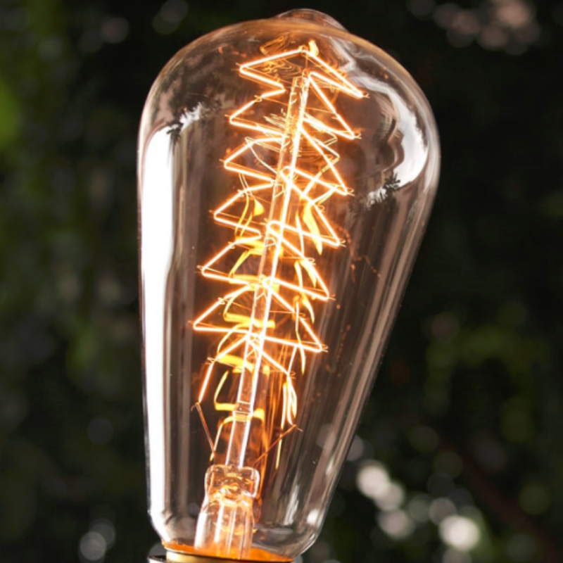 Bombilla Edison ST64 con filamento para árbol de Navidad para decoración festiva y de fiestas