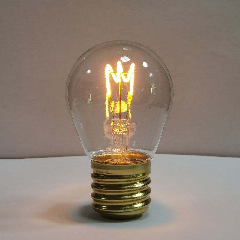 Malinaw na LED na Bulb na May Malambot na Filament na Modelo G45 para sa Pagpapaganda ng Ilaw sa Bar, Restaurant, at Tahanan