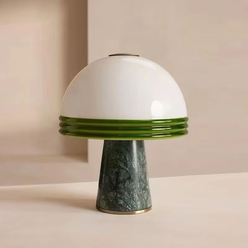 Talijanski minimalistički zeleni mramor kreativni gljivični štitnjača LED stolna lampa