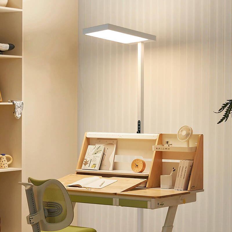 Lampă LED de podea cu intensitate reglabilă și protecție oculară, cu rază largă, pentru studiul copiilor, birou acasă