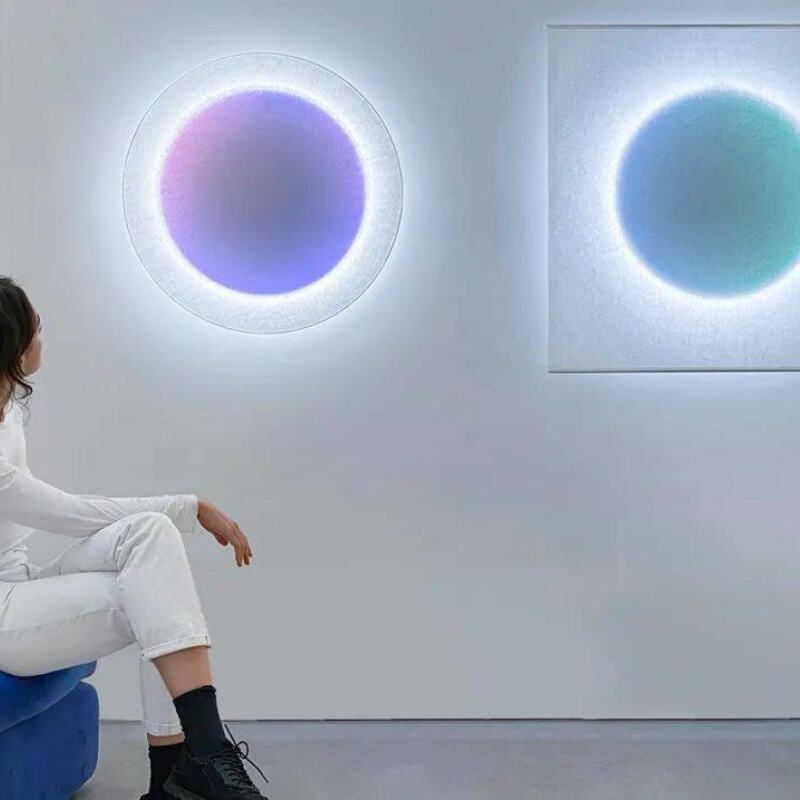 Modern Decorative RGB Colorful Wall Light Round Square Interior Wall Lamp for Home Hotel Bedroom TV Backgroun