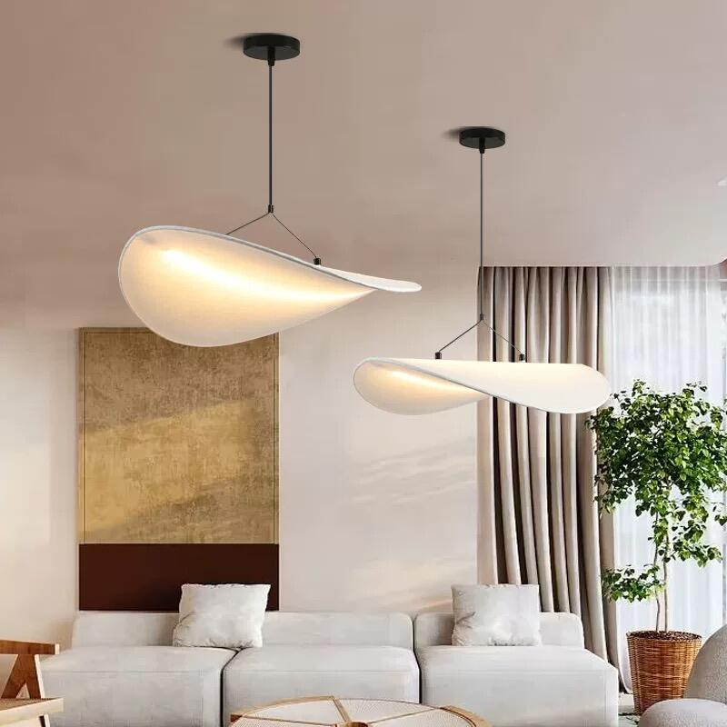 Wabi-Sabi Style Silk Pendant Light