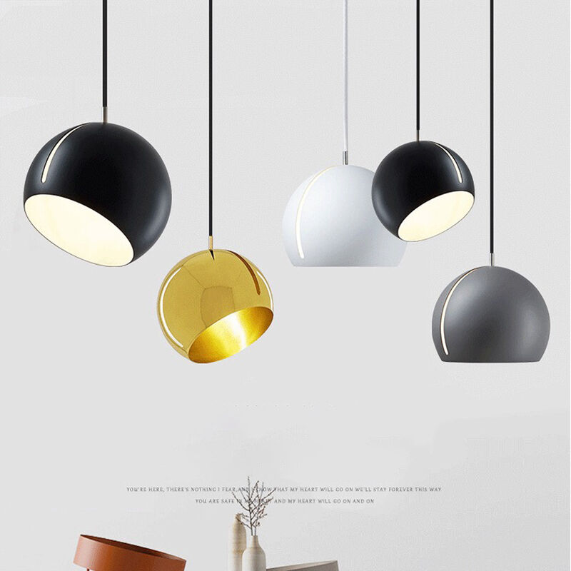 Creative semi-circular LED metal color adjustable round pendant light for Home