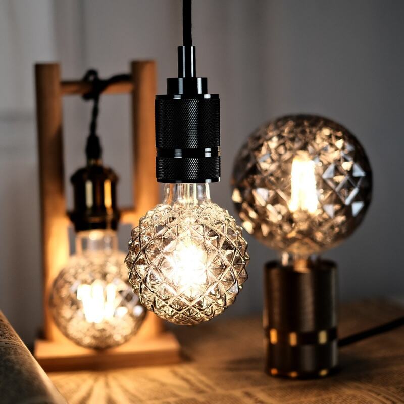 G95 Vintage Durian LED Bulb Gradient Grey Warm Light Bulb